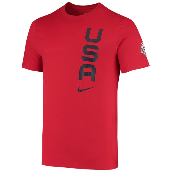 Men's Team USA Red T-Shirt(Run Small)